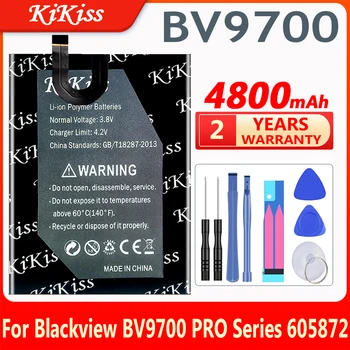 4800mAh 605872 Pil Blackview BV9700 Pro / BV9700 IP68 Su Geçirmez Helio P70 Android 9.0 5.84 inç Bateria + Hediye Araçları