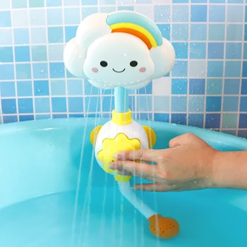 Bebek Banyo Oyuncakları Bulut Küvet Duş Banyo Nozülleri Suckers Katlanır Musluk Çocuk Banyo Oyuncakları Sevimli Sprey Duş Çocuklar Hediye