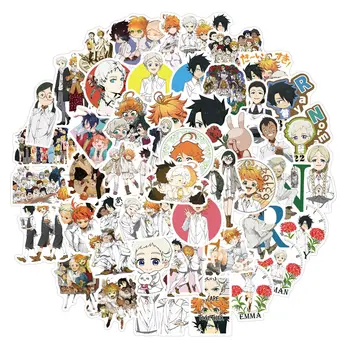 10/50/100 adet/grup Anime Çıkartmalar Vaat Edilen Neverland Buzdolabı Buzdolabı Pegatinas Dizüstü Kaykay çıkartma