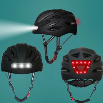LED Lamba Bisiklet Bisiklet Kask led arka lambası Entegral kalıplı Açık Spor Sürme Bisiklet motosiklet bisiklet Ekipmanları