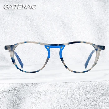 Vintage Asetat Optik Gözlük Çerçevesi Erkekler Miyopi Reçete Gözlük Kadınlar 2022 Yeni Lüks Retro Gözlük Çerçevesi Gözlük