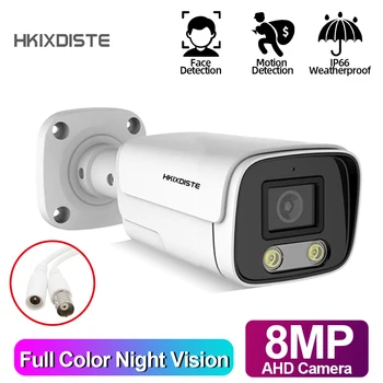 AHD Güvenlik Kamera Açık Su Geçirmez Renkli Gece görüş 8MP 5MP AHD TVI CVI Analog CCTV video Gözetim Bullet Kamera DVR