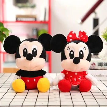 Disney Mickey Mouse Minnie peluş oyuncaklar Sevimli Hayvanlar Dikiş Vigny Ayı Kaplan Dolması Bebek PP Pamuk Disney Oyuncak Çocuk Hediyeler