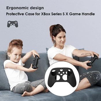 Gamepad Kılıf Kapak Silikon Oyun Eğlence Aksesuarları Xbox Serisi X S Denetleyici Koruyucu Kabuk