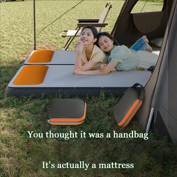 Şişme sofa yatak açık kamp içinde katlanabilir kamp kalınlaşmış otomatik şişme taşınabilir tembel uyku pedi
