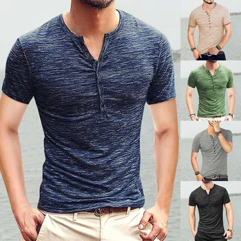 Erkekler için gömlek Paketi Erkekler Yaz Düğmesi Kısa Kollu Rahat Moda Bluz Üst Erkek Gömlek altında 10 Dolar Beyaz T Shirt Erkek