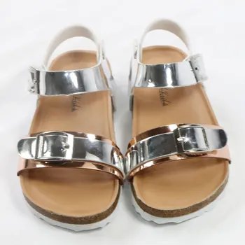 2020 Yaz Çocuk Ayakkabı Marka Burnu açık Toddler Kız Sandalet Ortopedik Mantarlar PU Deri Bebek Kız Sandalet Ayakkabı